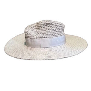 Wide Brimmed Rafia Straw Paper Hat